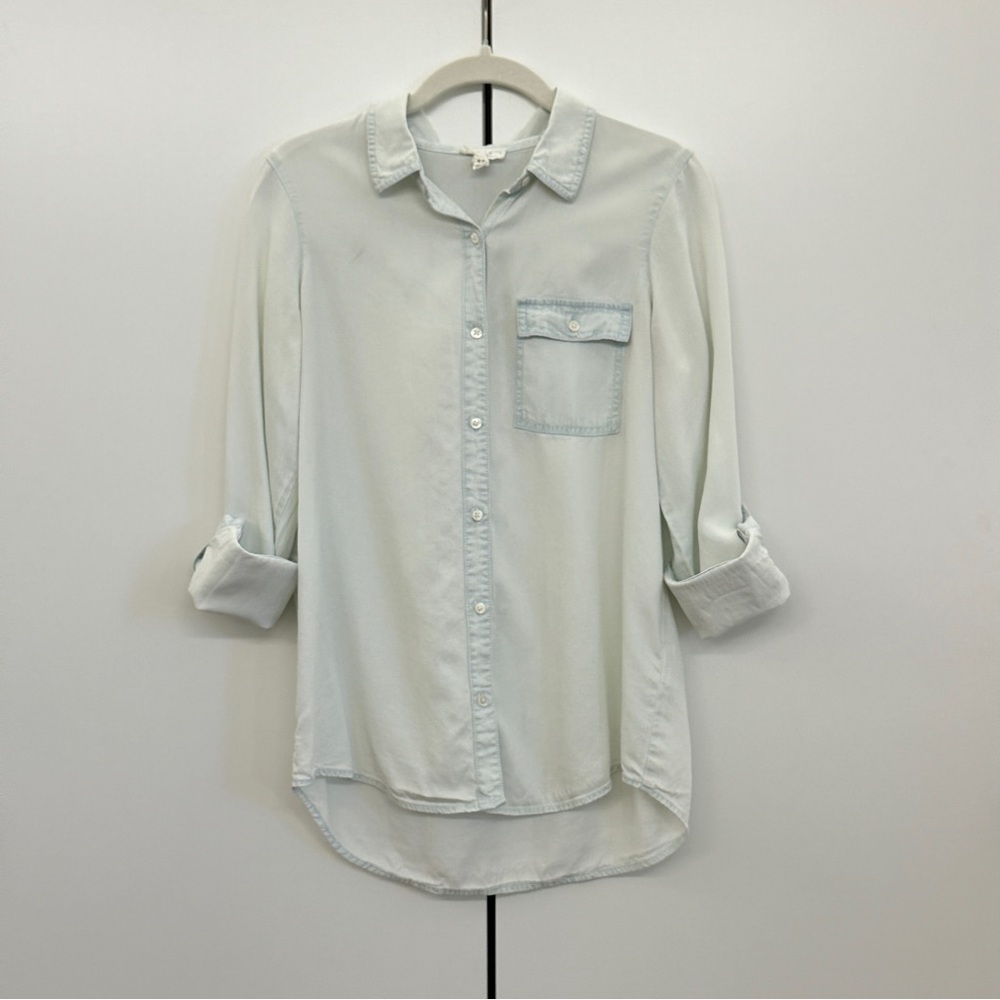 Soft Joie Chambray Button-Up Shirt Sz XS